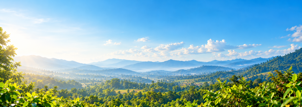 Scenic Northern Thailand Mountains
